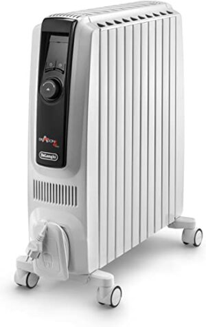 De’Longhi Dragon 4 Pro TRDX41025E Radiator, klassischer Ölradiator mit 3 Leistungsstufen, 24-h-Timer, Frostschutz- und Eco-Funktion,…