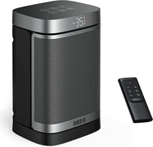 Dreo Keramik Heizlüfter Atom One, 1500 W 70° oszillierende elektrische Heizung mit digitalem Thermostat, tragbare Heizgerät, PTC-Keramikheizung,…