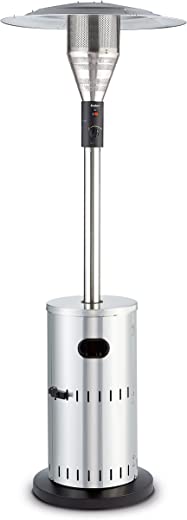 Enders® Terrassenheizer Gas SOLID Edelstahl, Gas-Heizstrahler 5800, Heizpilz mit stufenloser Regulierung, Turbo-Brenner, höhenverstellbar,...