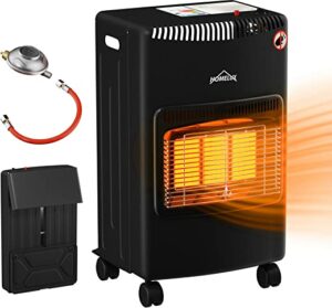 Gasheizung für Innenräume,HOMELUX Gasheizung 4200 Watt gasofen für innenräume inkl. Schlauch und Druckminderer,Infrarot…