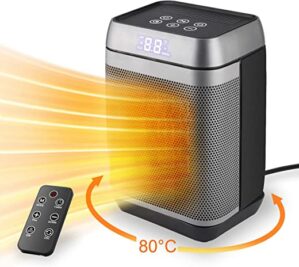 Heizlüfter, Mini Keramik ECO Heizlüfter Schutz vor Kippen und Überhitzungsschutz 1500/750W Intelligente…