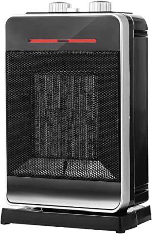 Keramik Heizlüfter | 2 Stufen | 1500/2000 Watt | Überhitzungsschutz | Oszillierend | Hohe thermale Effizienz | Kleine Heizung | Thermostat |…
