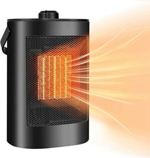 Keramik Heizlüfter Energiesparend, 1500W Heizungslüfter Elektroheizung Leise 2s Schnellheizung mit Überhitzungsschutz Klein Elektrisch Heitz Lüfter…