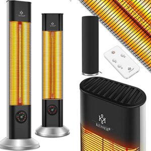 KESSER® Standheizstrahler Infrarot Stand Heizstrahler Inkl. Schutzhülle Wärmestrahler Terrasse Infrarotstrahler Turmheizstrahler 2000W…