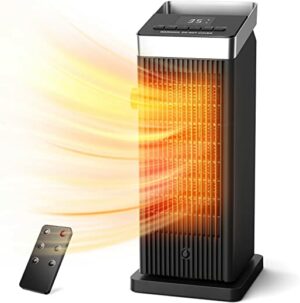 OMISOON Heizlüfter 2000W, ECO heizlüfter energiesparend, PTC thermostat heizung mit 90°Oszillation, 24h Timer, Windeinstellung, Mehrfacher Schutz,…
