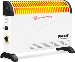 PROUS 2000W Heizung Elektrisch Energiesparend, Konvektor Heizung Energiesparend, Mobile Elektroheizung Energiesparend für Schnelle Wärme,…