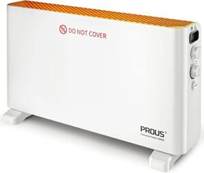 PROUS Konvektor Heizung Energiesparend mit Turbo-Ventilator, 2000W Heizung Elektrisch Energiesparend Kippschutz und Überhitzungsschutz,…