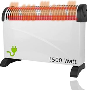 XXL 1500 Watt Elektroheizer Heizer Heizung Konvektor – Mobiles Heizgerät Elektroheizung – Energiesparend – Room Heater – Heizlüfter